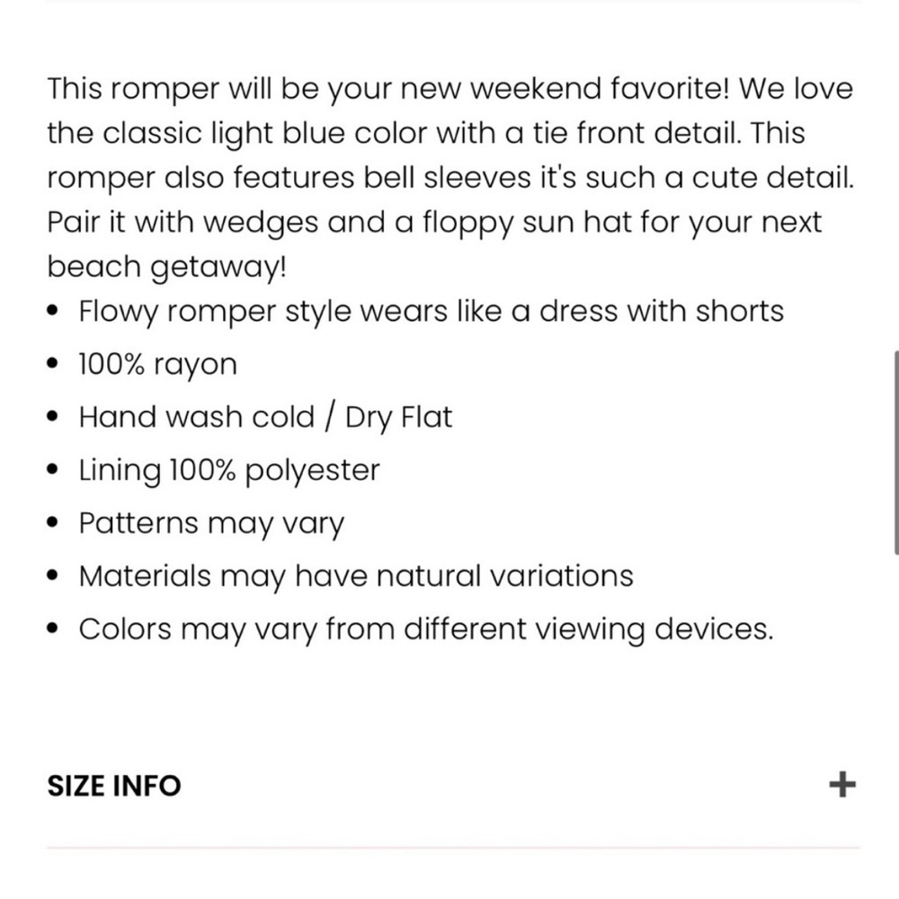 A Loving Heart Blue Dress Romper - Picture 5 of 8